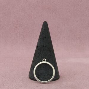 james avery sterling silver retired hammered charm holder ring size 4